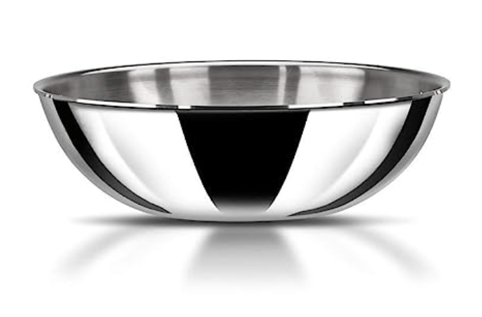 Stahl Triply Stainless Steel Artisan Tasla Without lid, 4624, 24cm, 1-Piece, Silver