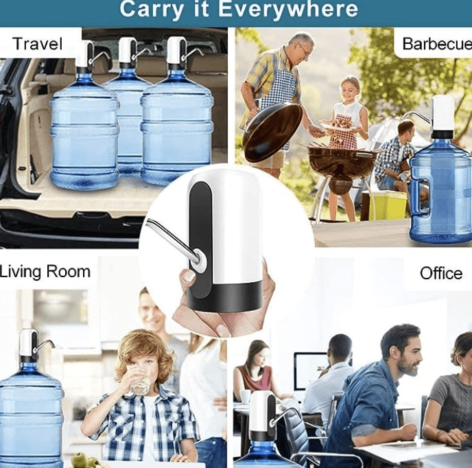 வாட்டர் டிஸ்பென்சர் யுனிவர்சல் ஆட்டோமேட்டிக் 20 லிட்டர் பாட்டில் எலக்ட்ரிக் யூ.எஸ்.பி சார்ஜிங் பாட்டில் வாட்டர் டிஸ்பென்சர்