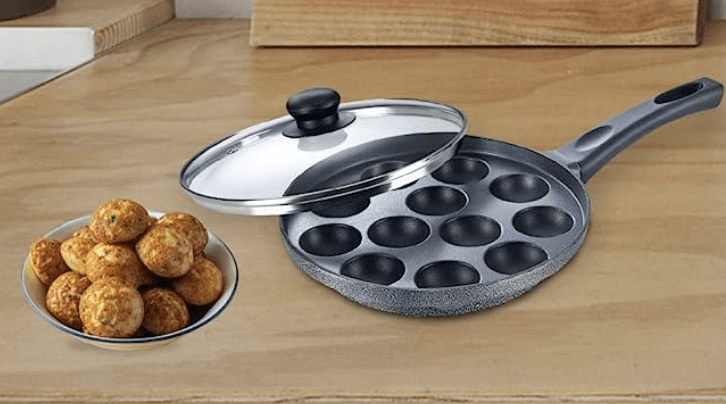 Prestige Omega Select Plus Paniyarakkal with Lid (Aluminium, Non-stick)