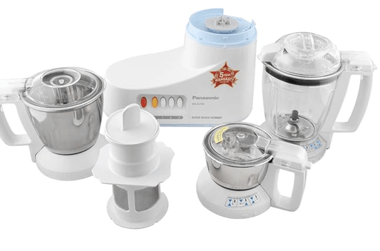 Panasonic MX-AC350-A (Blue) Super Mixer Grinder 550-Watt 3-Jar