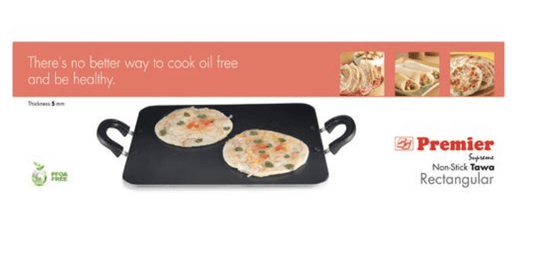 PREMIER Aluminium Non Stick Rectangle Tawa , 33cm