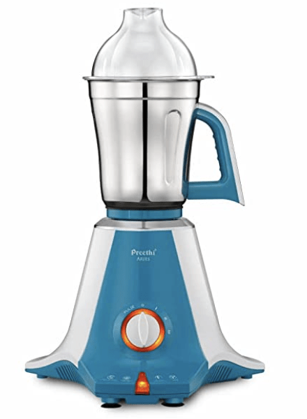 Preethi Aries MG 216 mixer grinder 750 watt, Green, 4 Jars, Vega W5 motor with 5yr Warranty & Lifelong Free Service