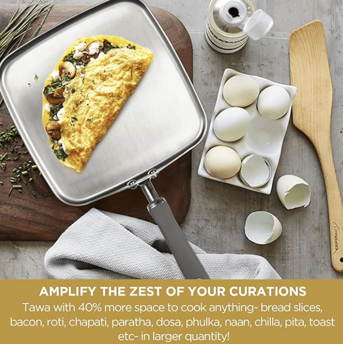 மேயர் ட்ரிவன்டேஜ் ஸ்டெயின்லெஸ் ஸ்டீல் ஓபன் ஸ்கொயர் தாவா, (31612)