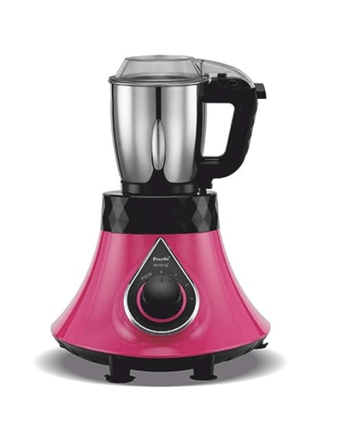 प्रीति मिस्टिक MG238 मिक्सर ग्राइंडर, 750 वाट, 3 जार के साथ, गुलाबी