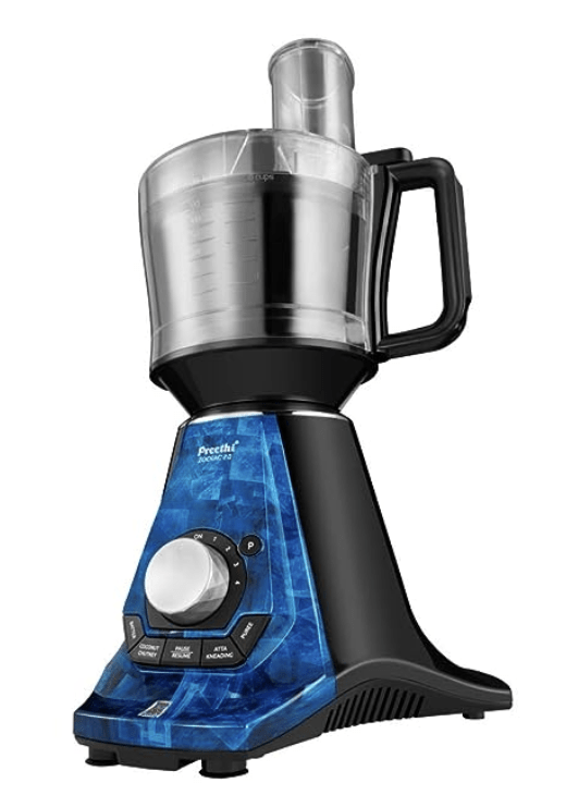 Preethi Zodiac 2.0 MG235 mixer grinder, 750 watt with 4 jars includes 3 In 1 insta fresh juicer Jar & Master chef food processor Jar (Black)