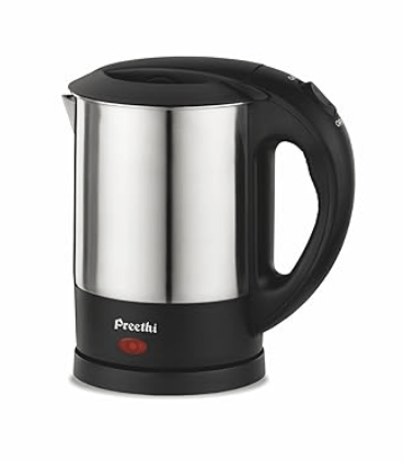 Preethi Armour EK707 1-Liter Electric Kettle (Steel/Black)