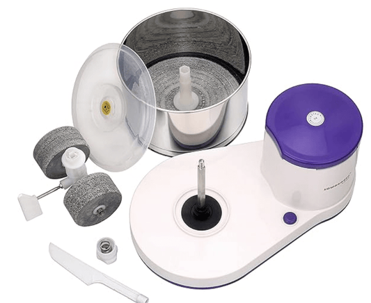 SOWBAGHYA 150W वेट ग्राइंडर, नीला, बैंगनी टॉप वेट ग्राइंडर मशीन | हैवी ड्यूटी मोटर | आपके किचन के लिए आदर्श | दक्षिण भारतीय व्यंजनों के लिए सभी प्रकार के बैटर की कम आवाज़ वाली वेट ग्राइंडिंग