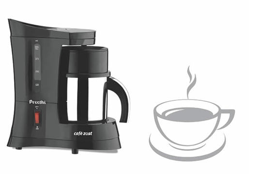 Preethi Cafe Zest CM210 Drip Coffee Maker (Black), 31 Cup