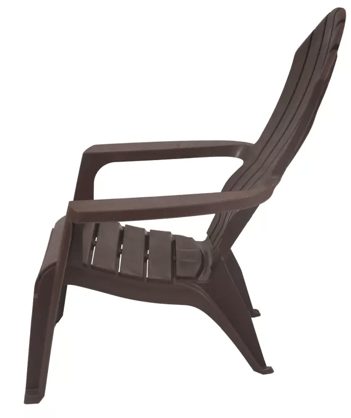 सुप्रीम रिलैक्स 4 कुर्सियों का सेट, ग्लोबस ब्राउन प्लास्टिक कैफेटेरिया कुर्सी (भूरा, 4 का सेट, पहले से असेंबल किया हुआ)