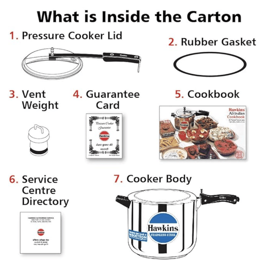 Hawkins Stainless Steel 10L Pressure Cooker Induction Compatible
