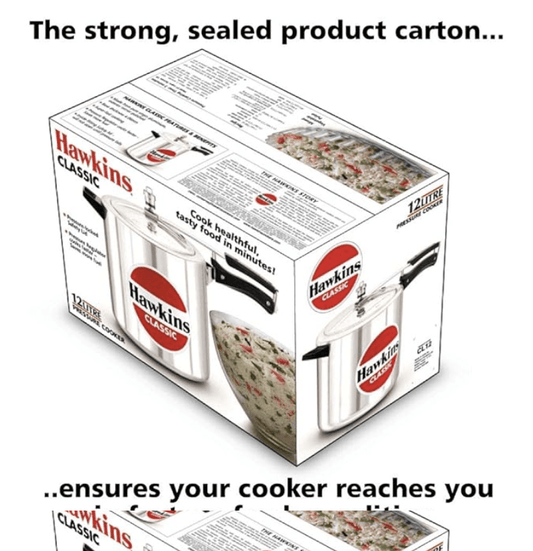 Hawkins Classic 12 Litre Aluminium Inner Lid Pressure Cooker, Best Cooker, Big Pressure Cooker, Silver (CL12)