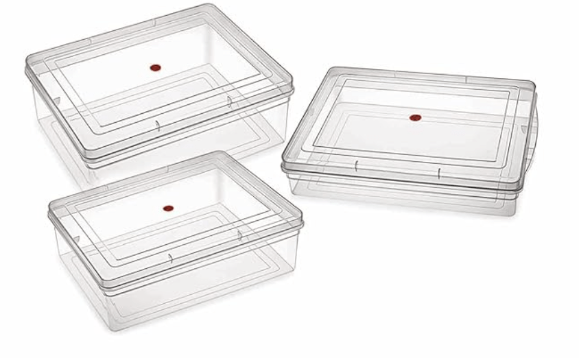 Nakoda 222 Jumbo Storage Box for Multipurpose Use,Transparent - 12500 ml, Pack of 1 (39.4 x 29.6 x 13) cm