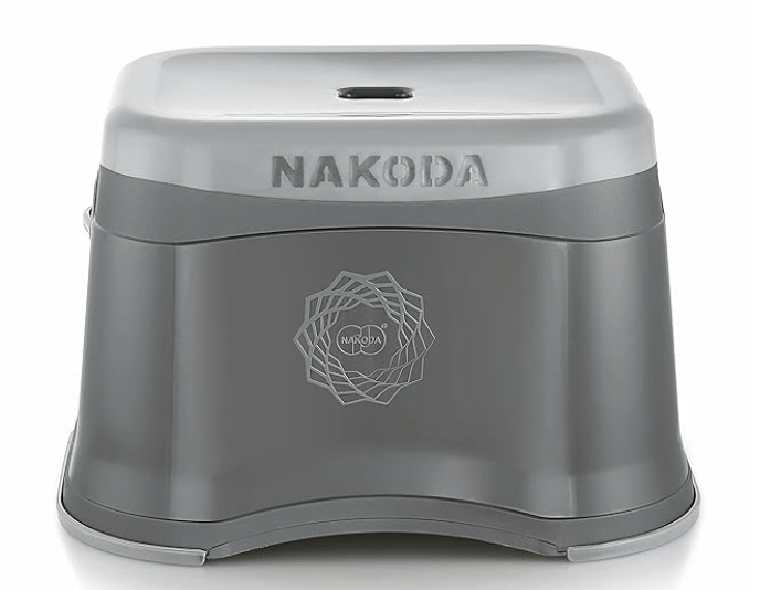 Nakoda Nexon Sqaure Plastic Bathroom Patla/Stool for Sitting Strong Support Multipurpose Stool for Home and Kitchen,Color May Vary