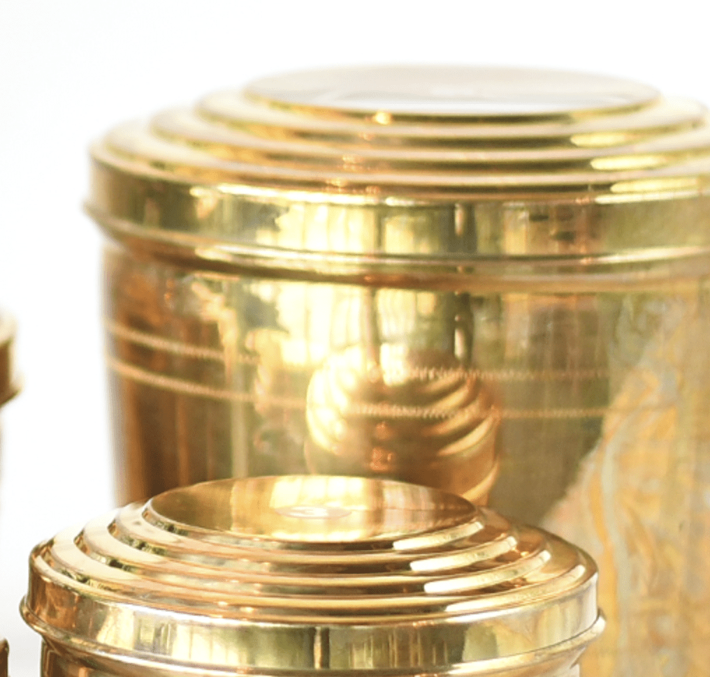 BRASS STORAGE CONTAINER 6 SIZES