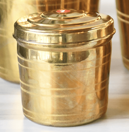 பித்தளை சேமிப்பு கொள்கலன் 6 அளவுகள்