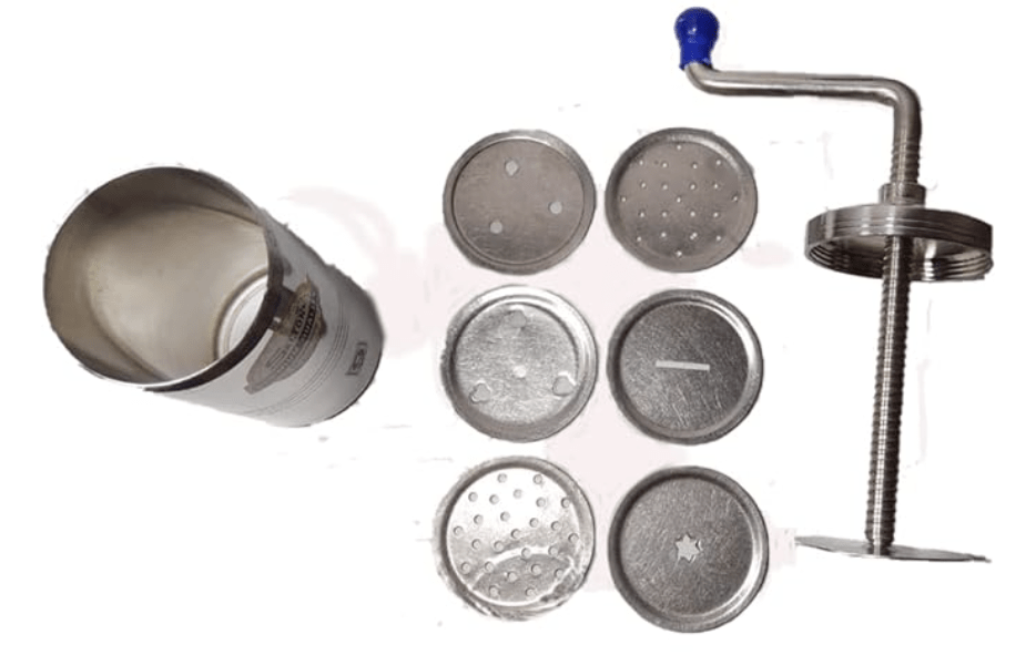 Steel Idiyappam Maker Press Maker Sev Sancha Maker Sevai Nazhi Murukku Gathiya nool puttu Chakli Maker with 6 Different Jalis