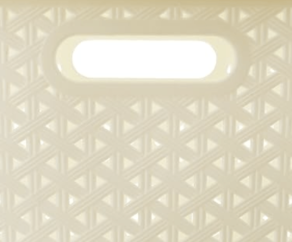 ARISTO Plastic Storage Basket with Lid 11.2 LTR, color may vary, medium (SOLITAIRE 224 With, (31.5 x 24.5 x 18 cm)