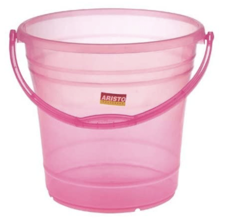 Aristo Dyna5 Plastic Bathroom Bucket - 4.7 Litre (Colour May Vary), (22(D) x 18.5 cm)