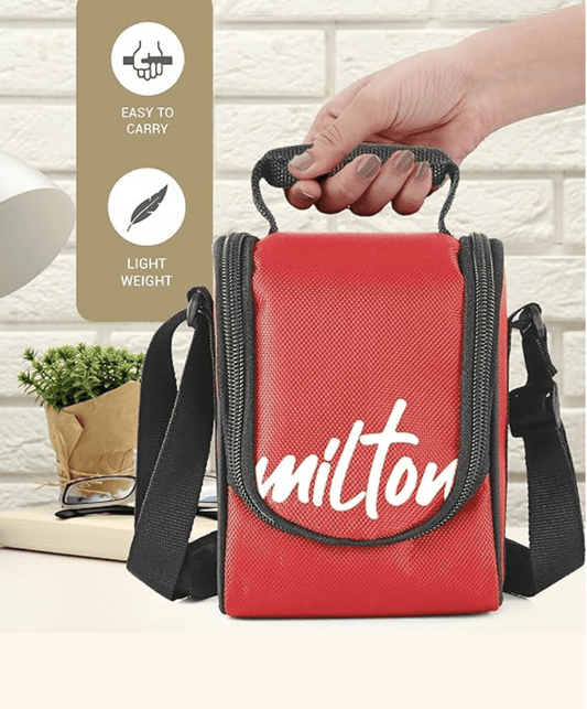 Milton Tasty 4 Stainless Steel Lunch Box with 4 Containers, (1 - 200 ml, 2 - 320 ml Each, 1 - 500 ml), Blue | Leak proof | Easy to carry | Stainless Steel | Odour Proof | Food Grade | Light Weight | Easy to Clean