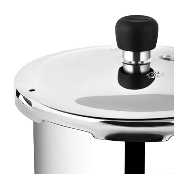 Prestige Popular Stainless Steel Outer Lid Pressure Cooker, 3 Litres, Silver
