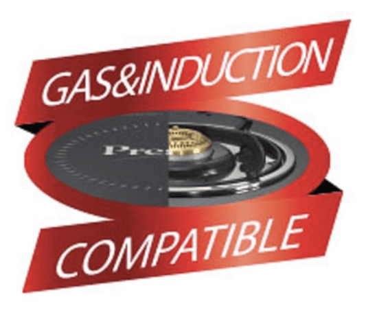 Prestige 5 Litres Nakshatra Alpha Induction Base Inner Lid Stainless Steel Pressure Cooker |Silver | Metallic Safety Plug | Durable Handles | Pressure Regulator