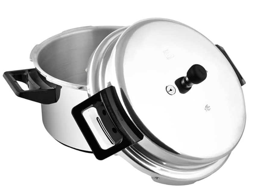 Prestige Popular Aluminium Outer Lid Pressure Cooker, 16 Liters, Silver
