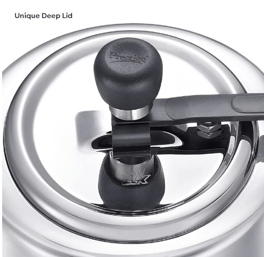 Prestige Nakshatra Essential Svachh Stainless Steel Pressure Cookers (3L, Silver, Tri-Ply Bottom, Inner Lid)