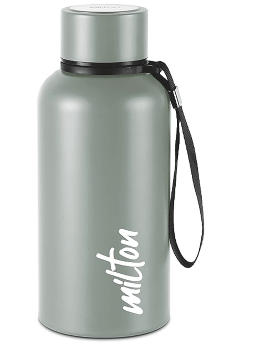 Milton Aura 500 Thermosteel Bottle, 520 ml, Grey | 24 Hours Hot and Cold | Easy to Carry | Rust Proof | Leak Proof | Tea | Coffee | Office| Gym | Home | Kitchen | Hiking | Trekking | Travel Bottle