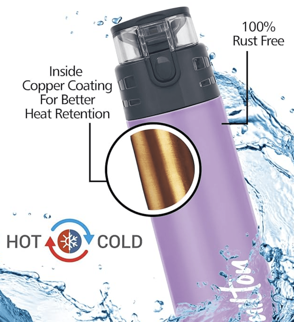 Milton Atlantis 900 Thermosteel Water Bottle, 750 ml