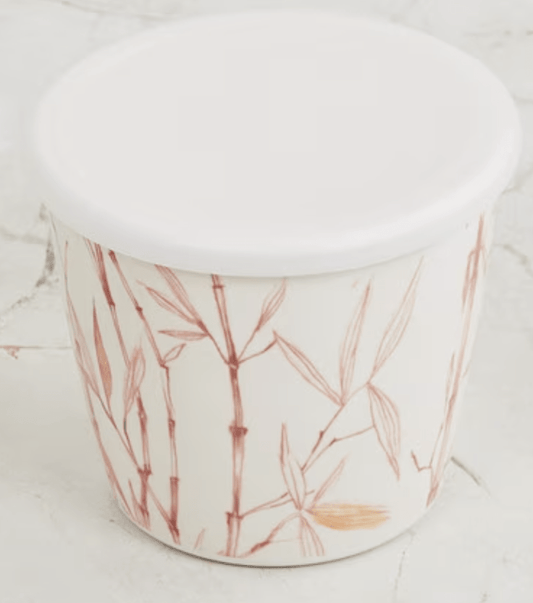 Leaf Print Melamine Canister