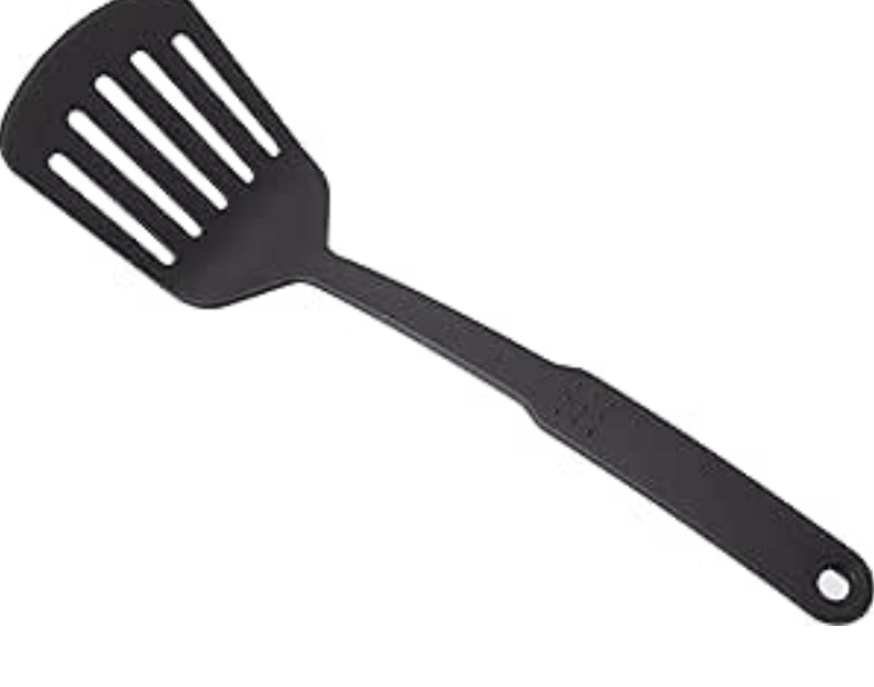 Nylon Perforated Spatula, Black
