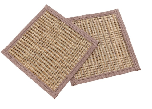 Losa 2 Pieces Summer Utility Cooling Pad for Rabbits Hamsters Natural Bamboo Sleeping Mat