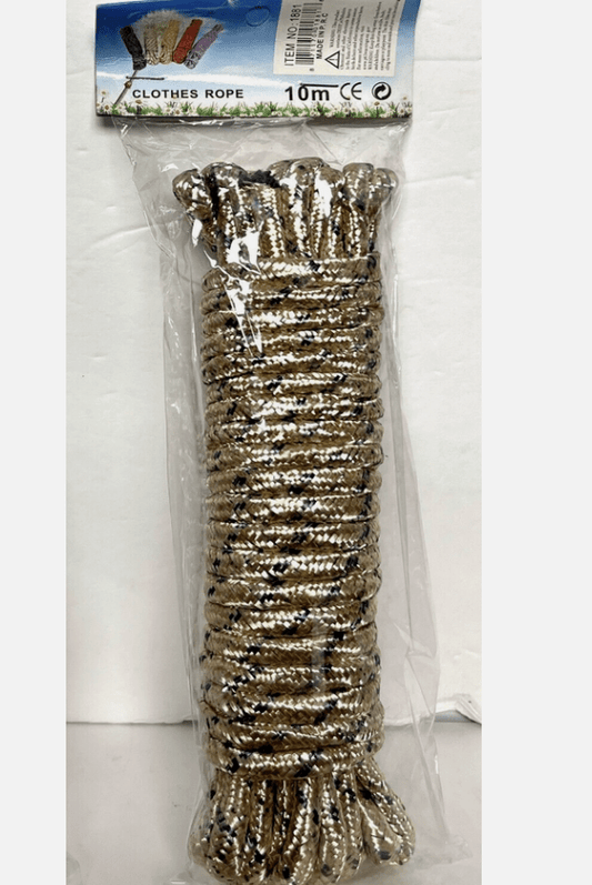 32Ft. Nylon Rope, 1/3-Inch Solid Nylon Rope for Garden Tie Pull Knot Thick 8 mm.