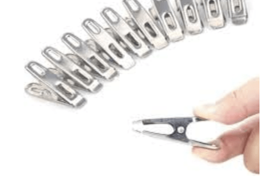 Towel Clip Stainless Steel Clothes Pegs Beach Towel Clips Stainless Steel Large Towel Clips Beach Towel Clips Clothes Pegs for Towel Clothes Socks Pack of 6 8.5 cm / 3.3 inches