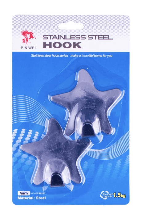 Stainless Steel Hooks (2 Pieces)