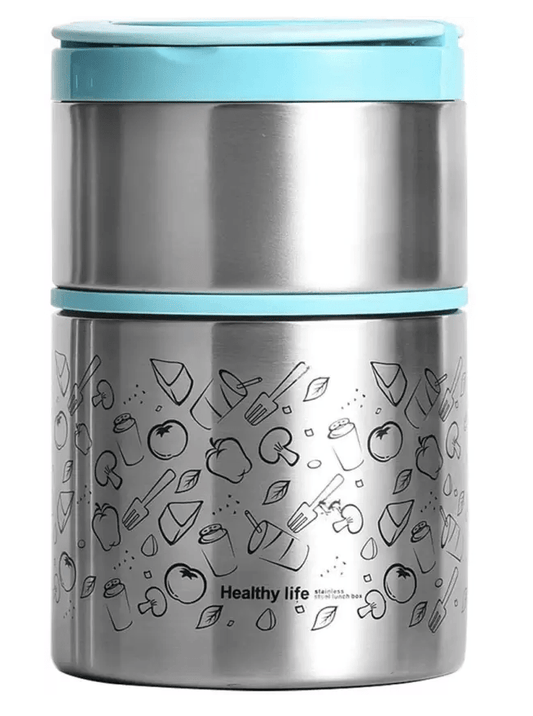 Tedemel LUNCH BOX 2 LAYER 2 Containers Lunch Box (900 ml, Thermoware)