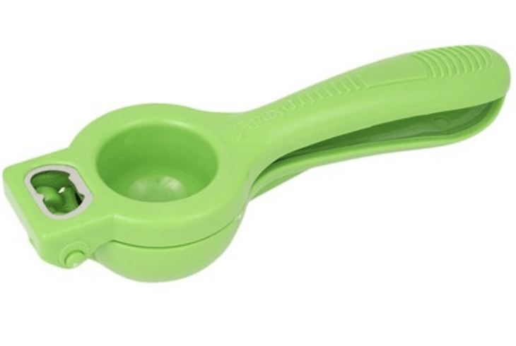 Assorted Colour Round Plastic Squeezer with Opener 6.5 inch