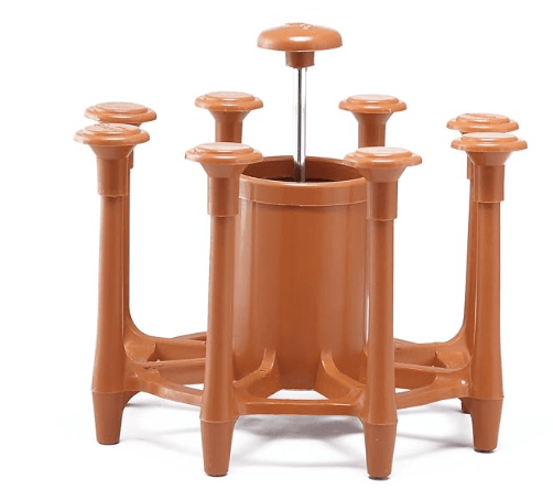 Anjali Nylon Glass & Spoon Organiser, 20.2x20.2x10.5 cm, Brown