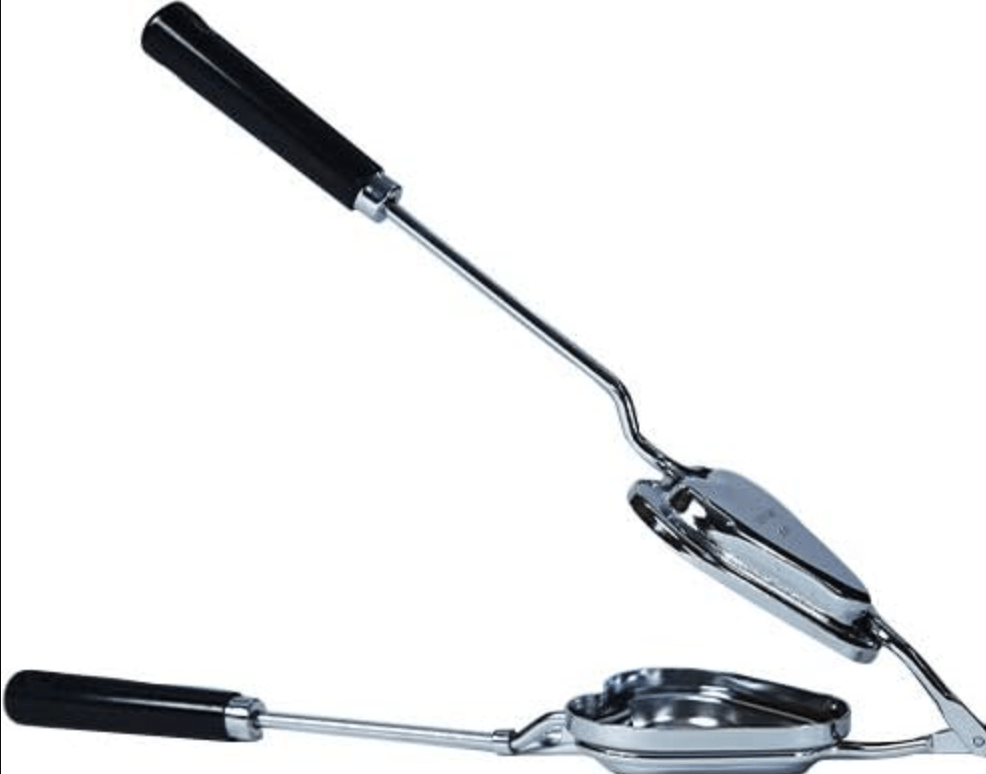 Non-Stick Aluminium Mini Gas Toaster Maker Bread Sandwich Maker Coated Square Shape White Colour