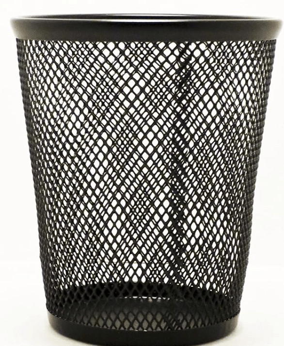 Dustbin powder coated iron long lasting for office use