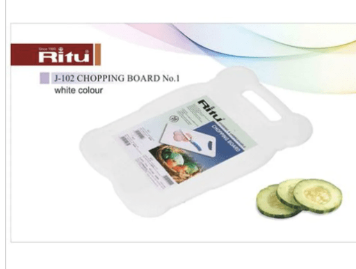 Ritu J - 102 Chopping Board - White, Plastic, No.1, 1 pc