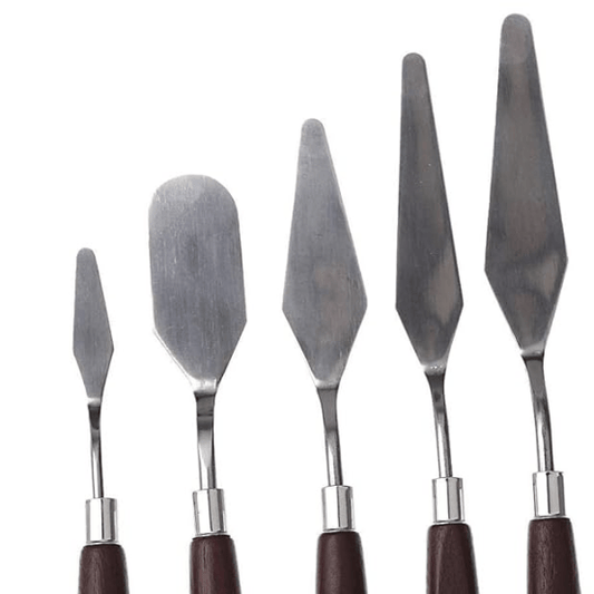 Metal Palette Knife OR Knives set Of Different 5 Piece