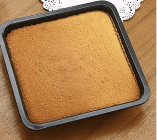 Grizzly 8 inch Square Black Non-Stick Cake Pans Carbon Steel Bread Baking Pan Tray for Microwave Oven Cookie Cake Moulds, 1Pc (Square pan)