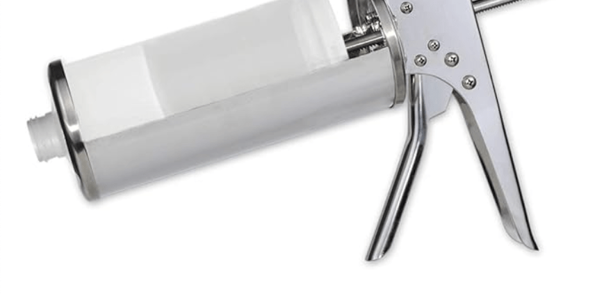 Mayonaisse Gun Pro Silver Handheld 0.3 oz. Sauce Dispenser for Commercial Home Kitchen