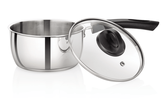 Premier Stainless Steel Induction Bottom Saucepan With Stainless Steel Lid 24cm