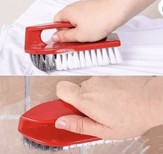 Cloth Washing Soft Bristles Brush for Cleaning Clothes | Laundry Scrub Brush with Handle for Multipurpose Household Cleaning Brush – Pack of 2 (Multicolor)