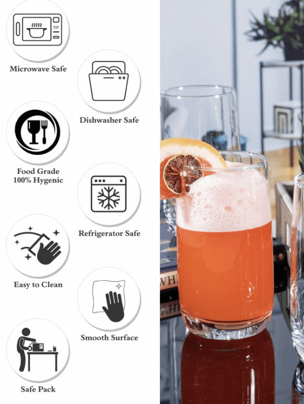 Roxx Glass Valentino Tumbler (Set of 6pcs) 350ml RX-2737