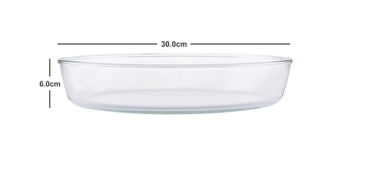 ROXX Borosilicate Oval Dish in Two Size (Set of 2pcs)