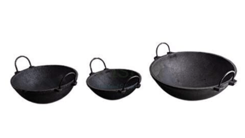 CAST IRON KADAI COMBO