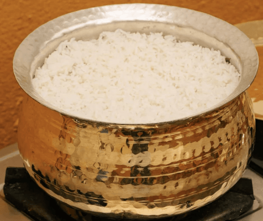 பித்தளை தேக்கி சமையல் பானை